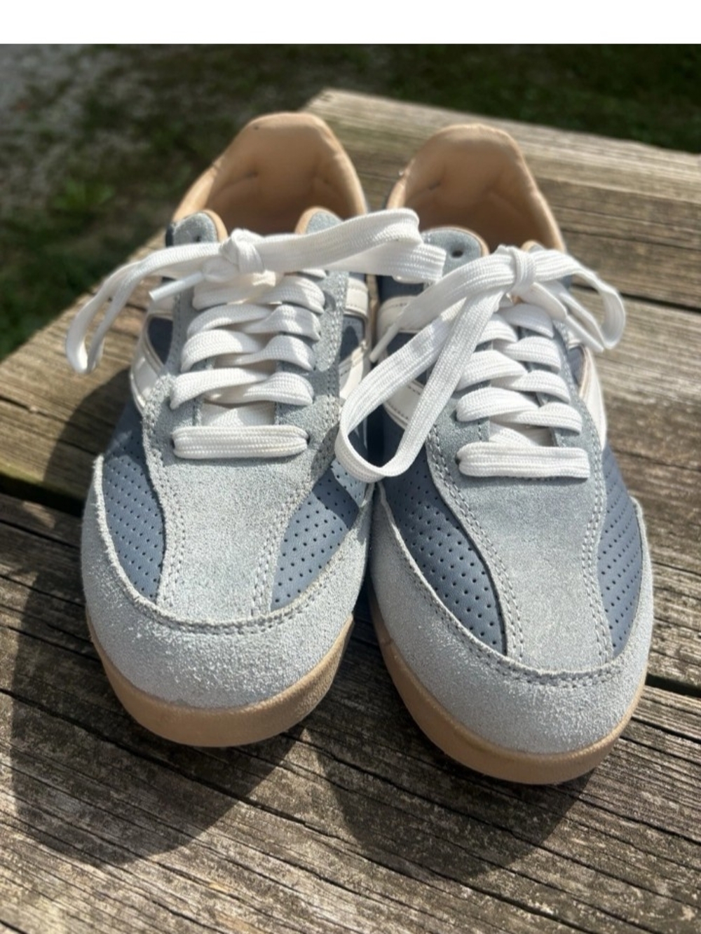 Tretorn Rawlins 2.0 Navy Grey Suede Leather Sneakers Women’s Size 9 Retro